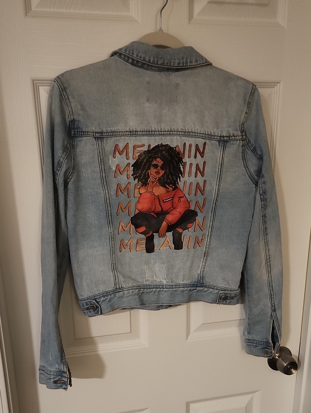 Upcycled denim jacket
